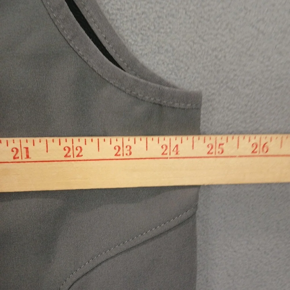 Glacier's‎ Edge Softshell Vest Mens XL Gray Fleece Lined Stretch Logo Full Zip